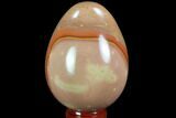 Polished Polychrome Jasper Egg - Madagascar #98686-1
